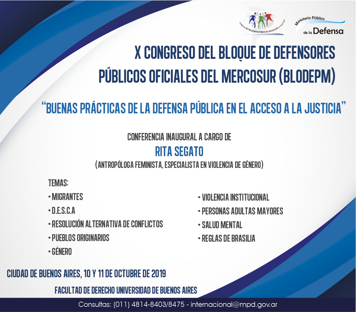 Flyer X Congreso Blodepm