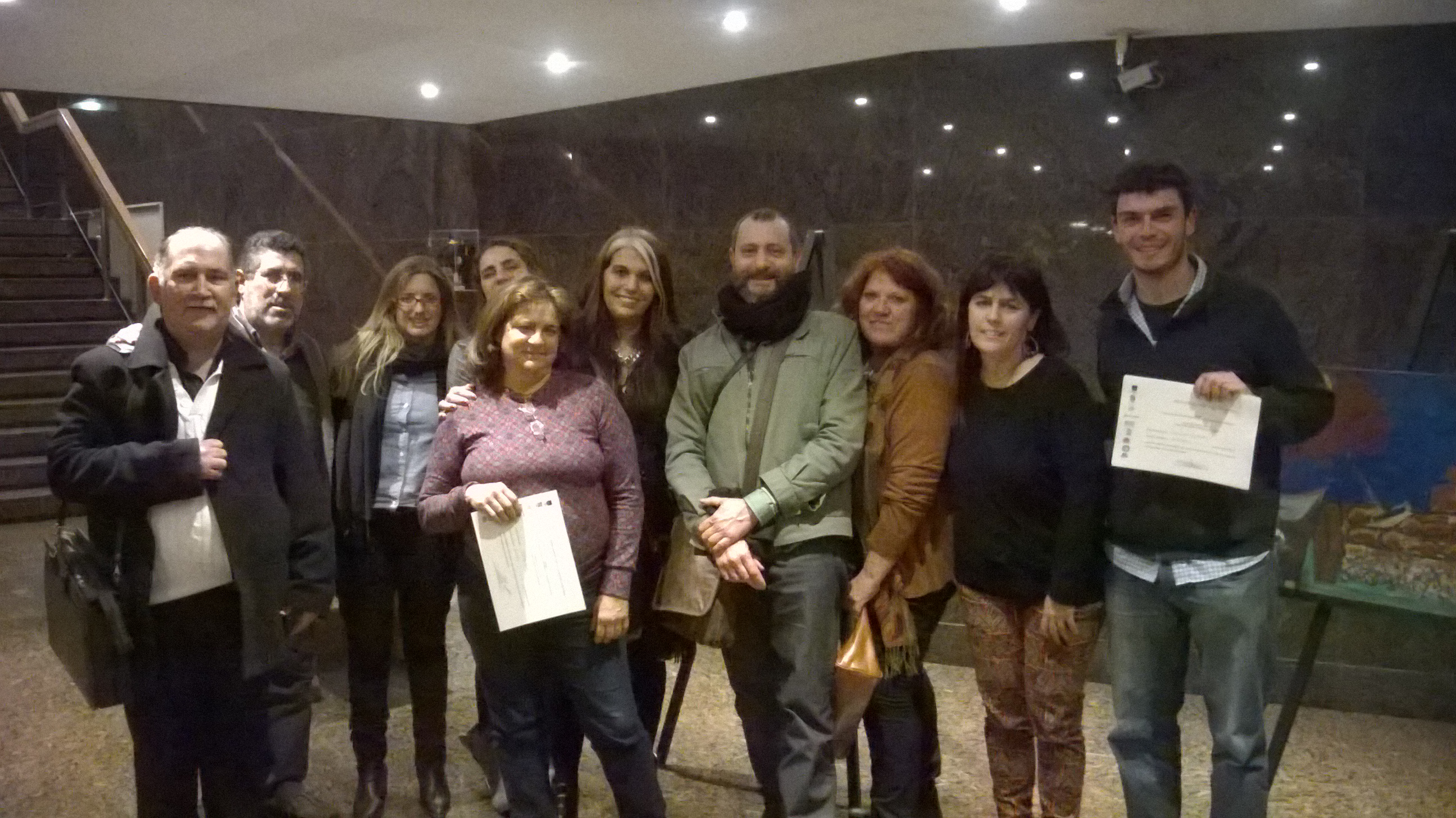 María Graciela Iglesias junto a integrantes de la Asamblea Instituyente de Uruguay